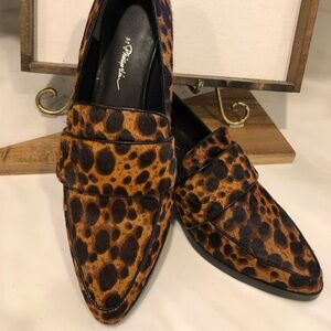 3.1 Phillip Lim Quinn loafer size 40. Calf hair, leopard.